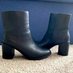 Black Mid-Calf Boots